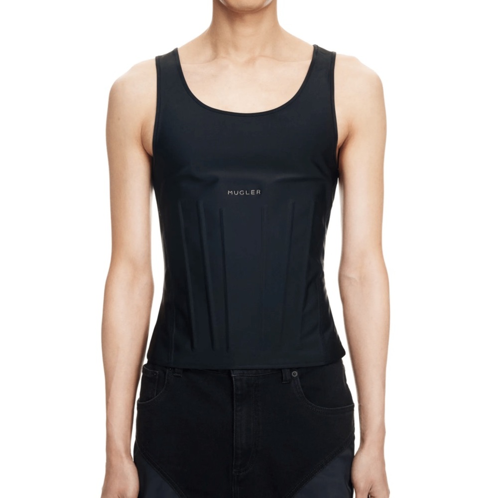 MUGLER X H&M Corset-waist vest top